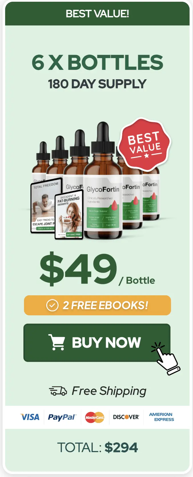 GlycoFortin 6 Bottles