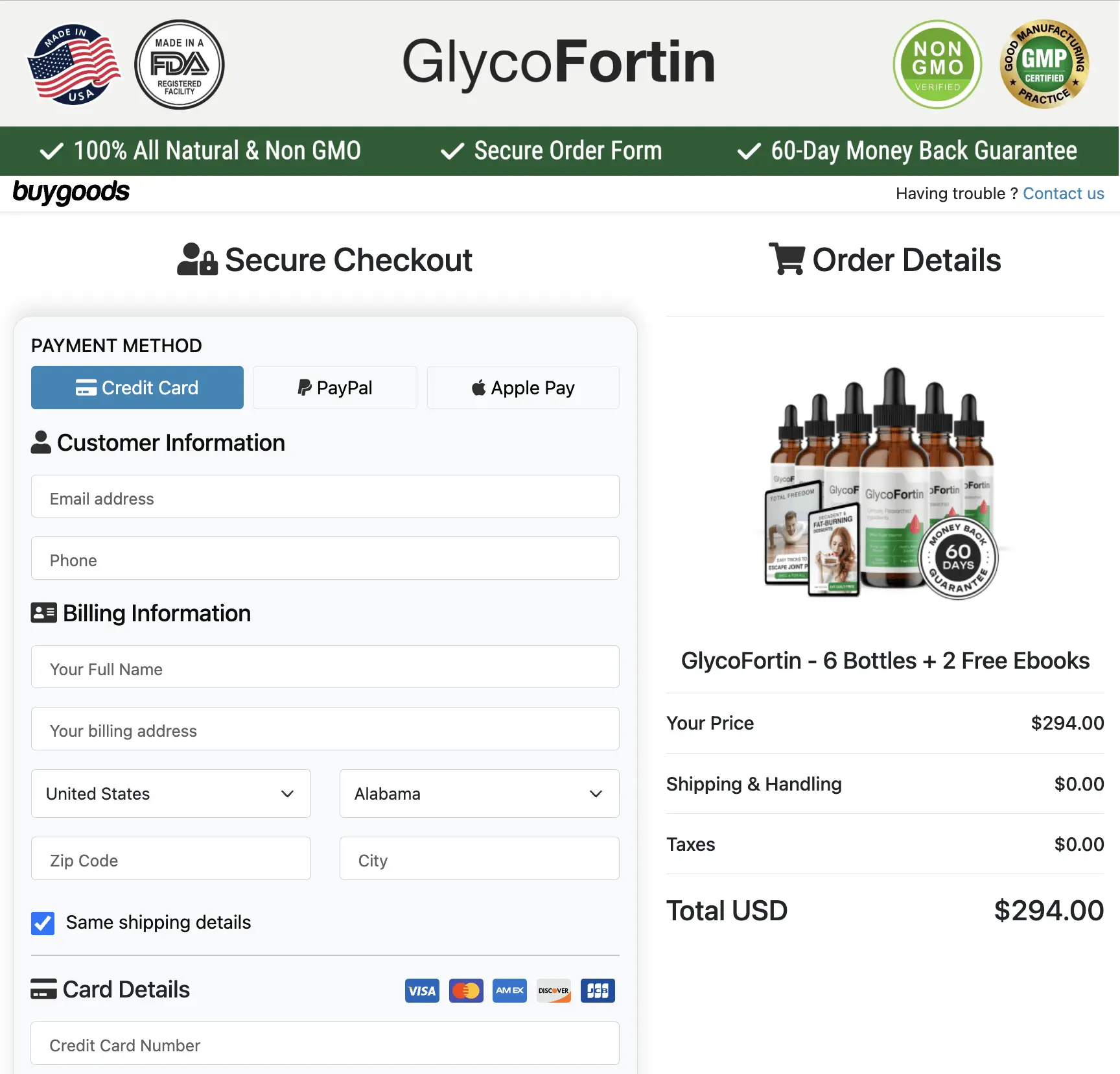 GlycoFortin Order Now